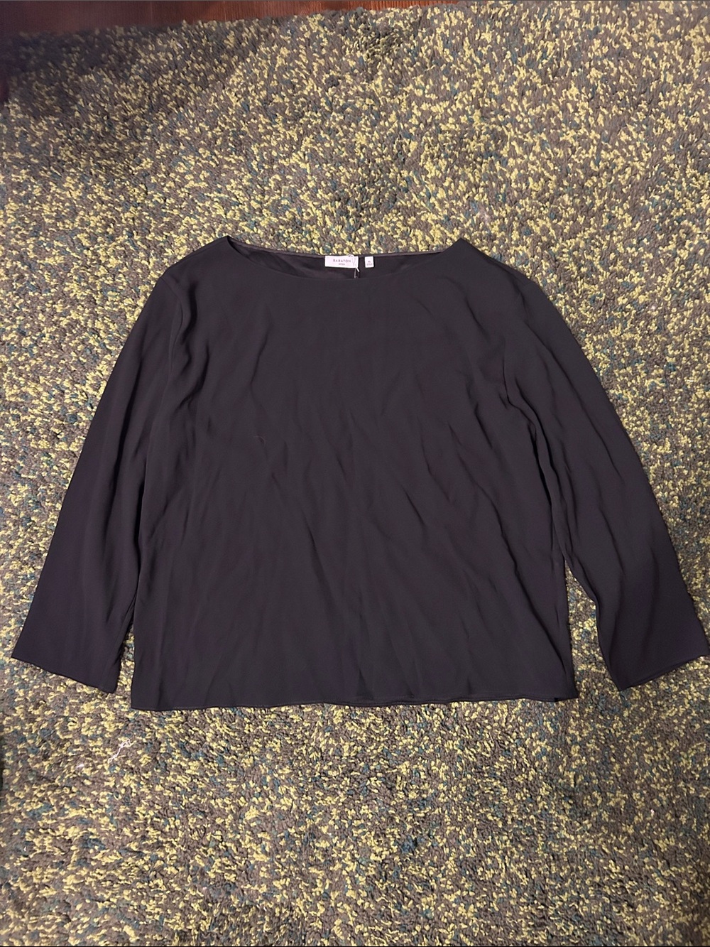 Aritzia Black Long Sleeve Blouse